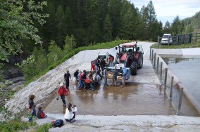  Franchissement du deversoir de la reserve d eau